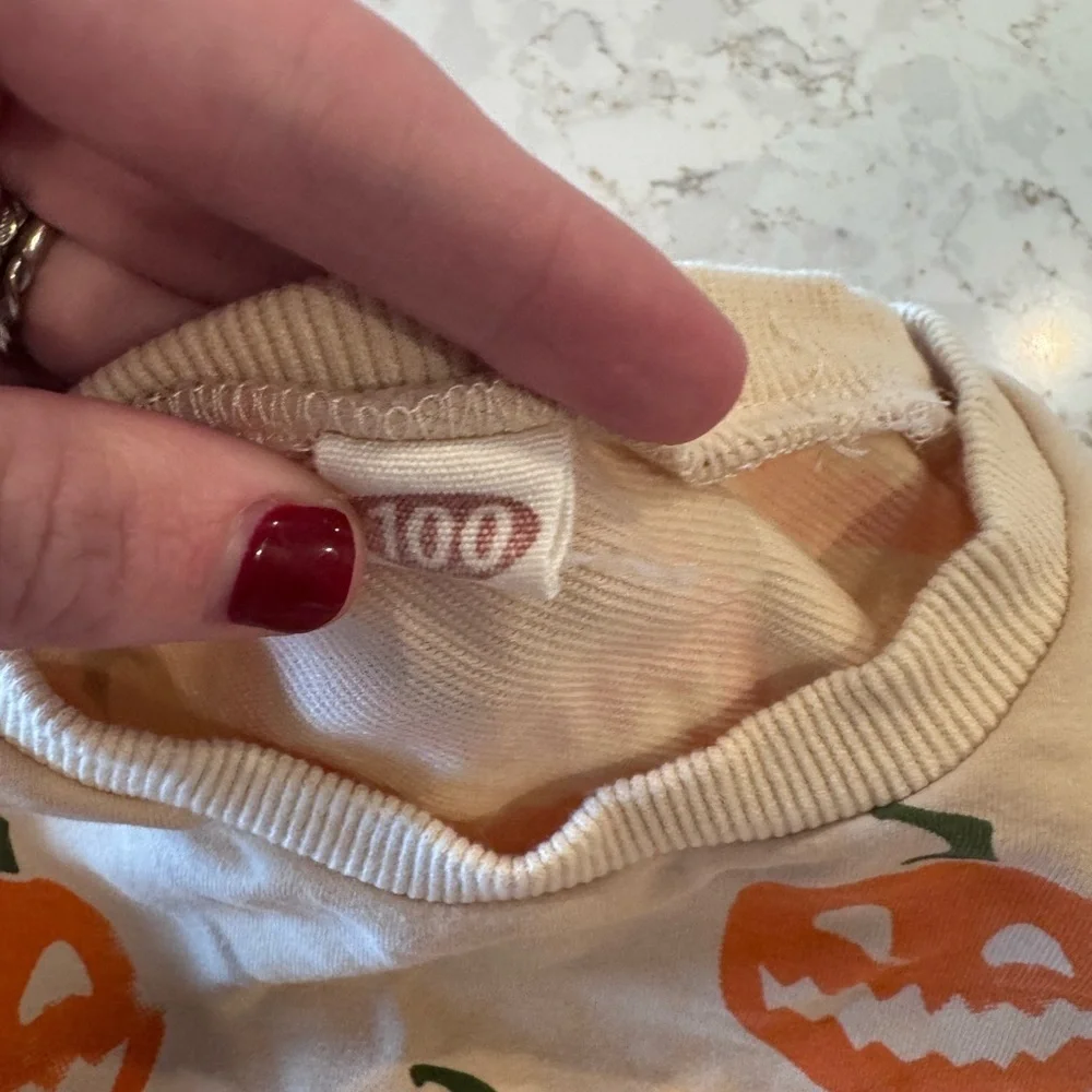 18-24M Pumpkin Print Baby Onesie